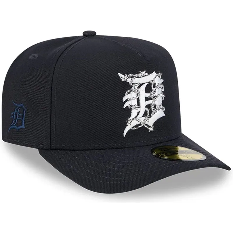 granatowa-zakrzywiona-czapka-dopasowana-59fifty-a-frame-wired-detroit-tigers-mlb-new-era
