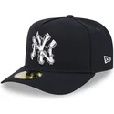 kepure-islenkta-tamsiai-melyna-priglundanti-59fifty-a-frame-wired-new-york-yankees-mlb-new-era