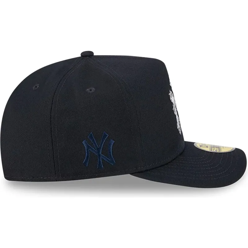 kepure-islenkta-tamsiai-melyna-priglundanti-59fifty-a-frame-wired-new-york-yankees-mlb-new-era