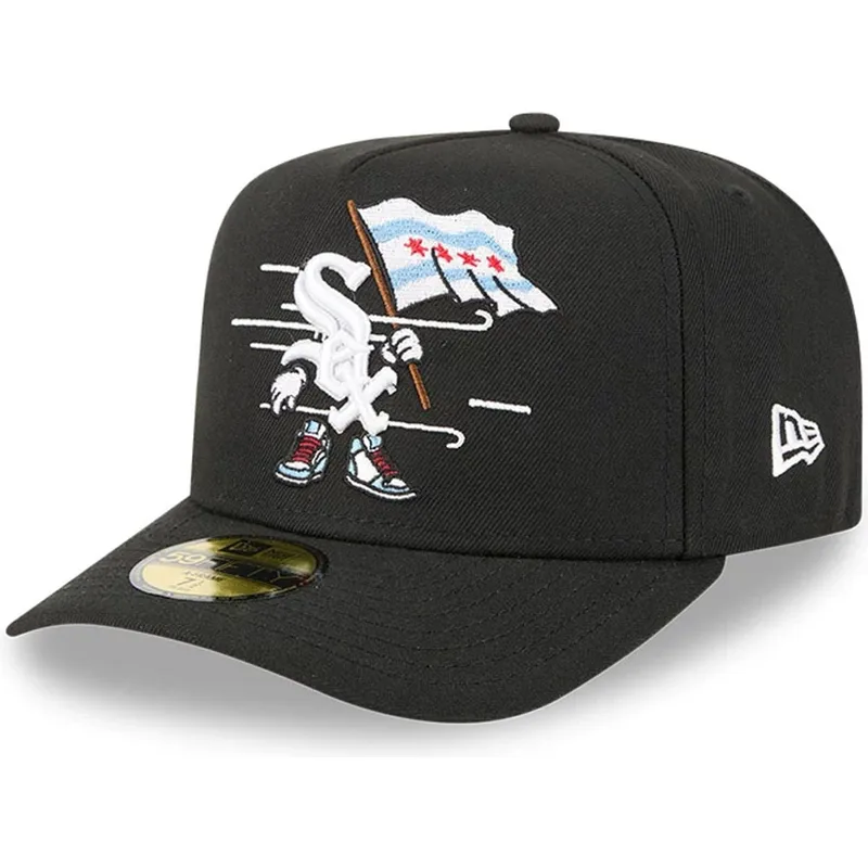 kepure-islenkta-juoda-priglundanti-59fifty-a-frame-cartoon-chicago-white-sox-mlb-new-era