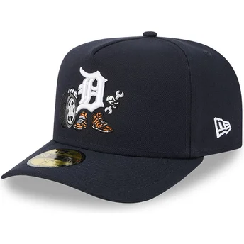 Czapka z daszkiem w kolorze granatowym 59FIFTY A Frame Cartoon Detroit Tigers MLB od New Era