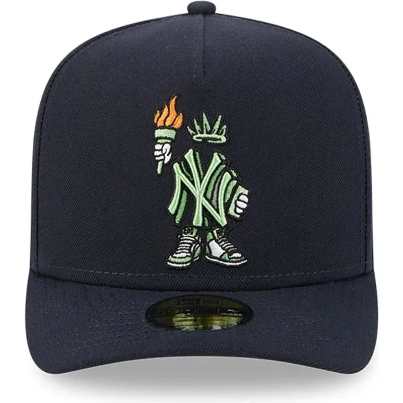 kepure-islenkta-tamsiai-melyna-priglundanti-59fifty-a-frame-cartoon-new-york-yankees-mlb-new-era