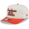 bezowo-pomaranczowa-czapka-z-zakrzywionym-daszkiem-snapback-9fifty-a-frame-chainstitch-anaheim-ducks-nhl-new-era