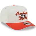 bezowo-pomaranczowa-czapka-z-zakrzywionym-daszkiem-snapback-9fifty-a-frame-chainstitch-anaheim-ducks-nhl-new-era