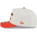bezowo-pomaranczowa-czapka-z-zakrzywionym-daszkiem-snapback-9fifty-a-frame-chainstitch-anaheim-ducks-nhl-new-era