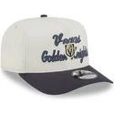gorra-curva-beige-y-gris-snapback-9fifty-a-frame-chainstitch-de-vegas-golden-knights-nhl-de-new-era