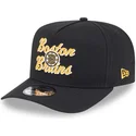 gorra-curva-negra-snapback-9fifty-a-frame-chainstitch-de-boston-bruins-nhl-de-new-era