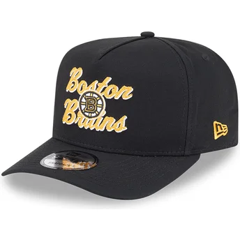 Cap išlenkta black snapback 9FIFTY A Frame Chainstitch Boston Bruins NHL New Era