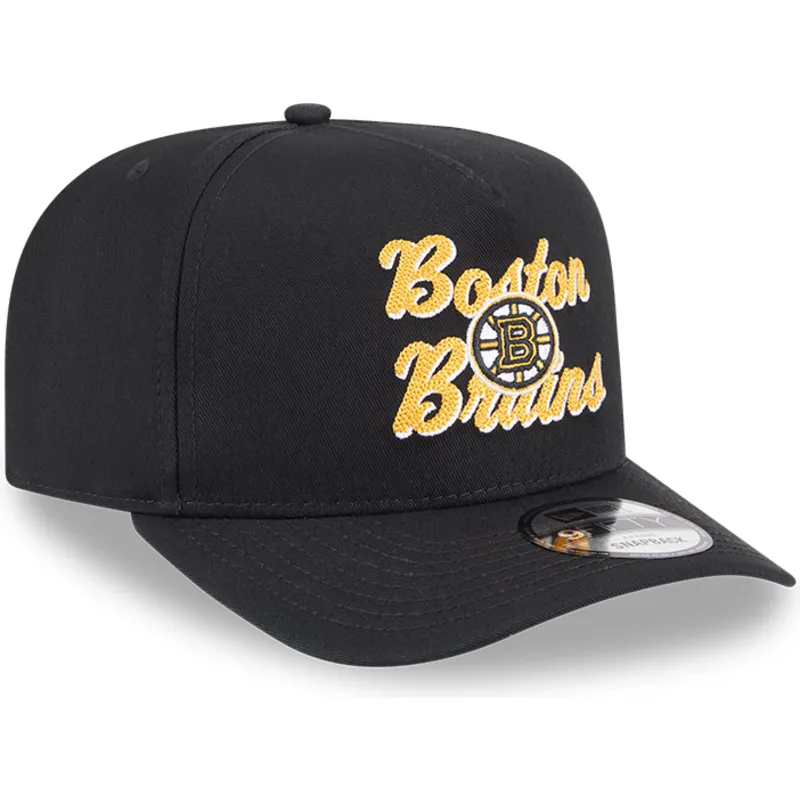 kepure-islenkta-juoda-snapback-9fifty-a-frame-chainstitch-boston-bruins-nhl-new-era