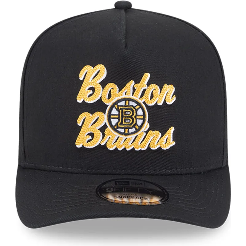 cap-islenkta-black-snapback-9fifty-a-frame-chainstitch-boston-bruins-nhl-new-era