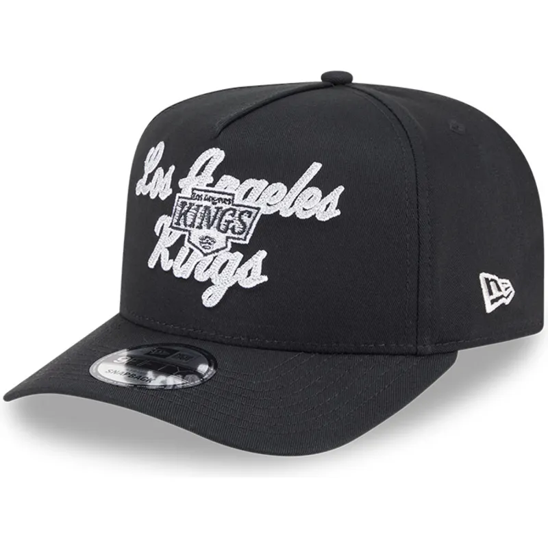 kepure-islenkta-juoda-snapback-9fifty-a-frame-chainstitch-los-angeles-kings-nhl-new-era
