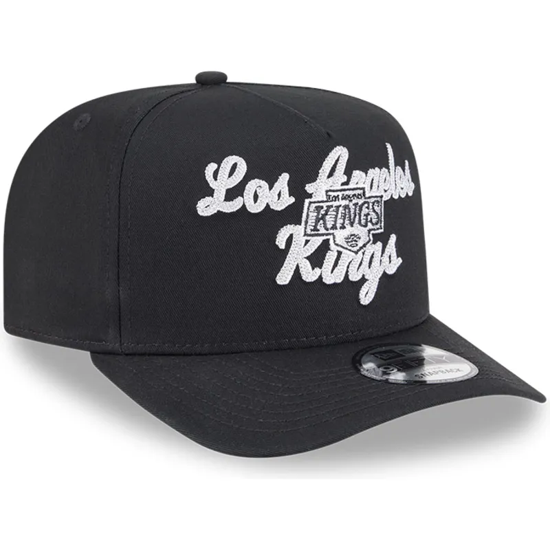 kepure-islenkta-juoda-snapback-9fifty-a-frame-chainstitch-los-angeles-kings-nhl-new-era