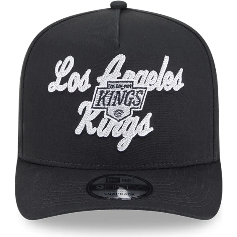 kepure-islenkta-juoda-snapback-9fifty-a-frame-chainstitch-los-angeles-kings-nhl-new-era