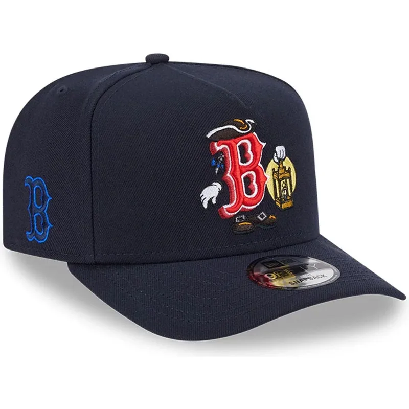granatowa-czapka-z-zakrzywionym-daszkiem-snapback-9fifty-a-frame-cartoon-boston-red-sox-mlb-new-era