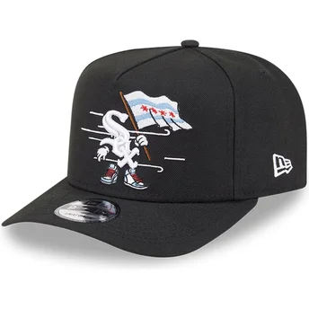 Czarna zakrzywiona czapka snapback 9FIFTY A Frame Cartoon Chicago White Sox MLB od New Era
