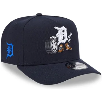 Snapback 9FIFTY A Frame Cartoon Detroit Tigers MLB od New Era z granatowym zakrzywionym daszkiem