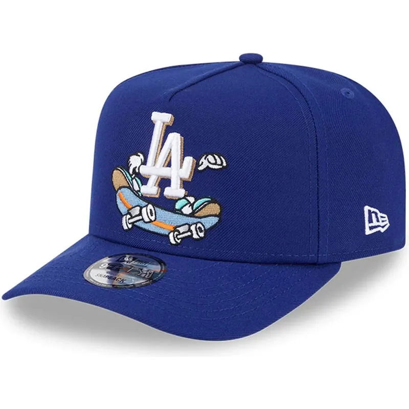 kepure-islenkta-melyna-snapback-9fifty-a-frame-cartoon-los-angeles-dodgers-mlb-new-era