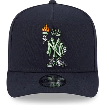 Granatowa czapka z daszkiem snapback 9FIFTY A Frame Cartoon New York Yankees MLB od New Era