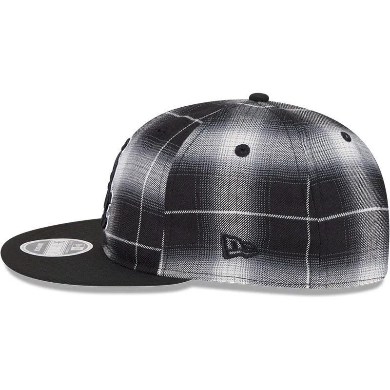 kepure-plokscia-juoda-snapback-9fifty-retro-crown-plaid-chicago-white-sox-mlb-new-era