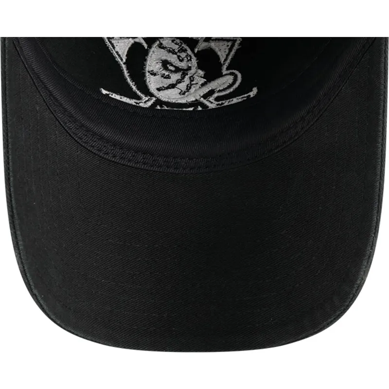 kepure-islenkta-juoda-reguliuojamas-9twenty-stamp-anaheim-ducks-nhl-new-era