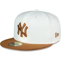 kepure-plokscia-ruda-priglundanti-59fifty-chrome-toast-side-patch-new-york-yankees-mlb-new-era