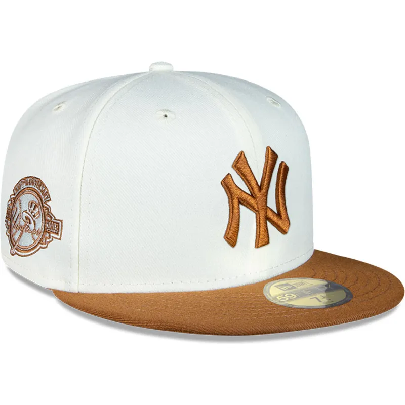 biala-i-brazowa-dopasowana-czapka-z-daszkiem-59fifty-chrome-toast-side-patch-new-york-yankees-mlb-new-era