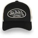 czarna-i-bezowa-regulowana-czapka-trucker-lof-b30-marki-von-dutch