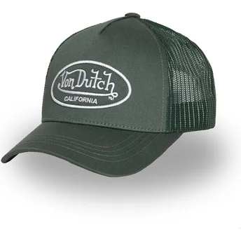 Zielona regulowana czapka trucker LOF B36 od Von Dutch