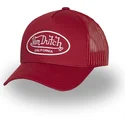 czerwona-regulowana-czapka-trucker-lof-b38-marki-von-dutch