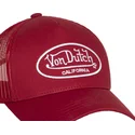 czerwona-regulowana-czapka-trucker-lof-b38-marki-von-dutch