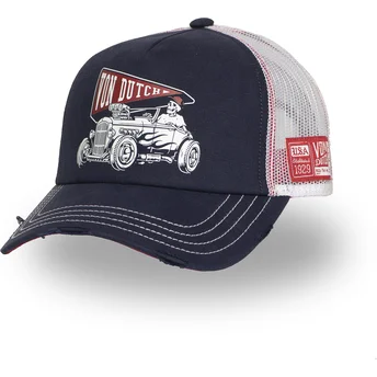 Czapka trucker granatowo-biała CREW26 Von Dutch