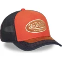 czapka-trucker-pomaranczowo-niebieska-shield04-od-von-dutch