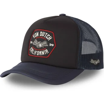 Czapka trucker brązowo-granatowa FOAM02 od Von Dutch