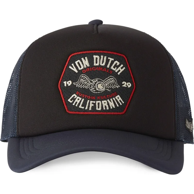gorra-trucker-marron-y-azul-marino-foam02-de-von-dutch