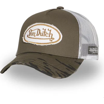Kepurė išlenkta žalia snapback KAM K Von Dutch