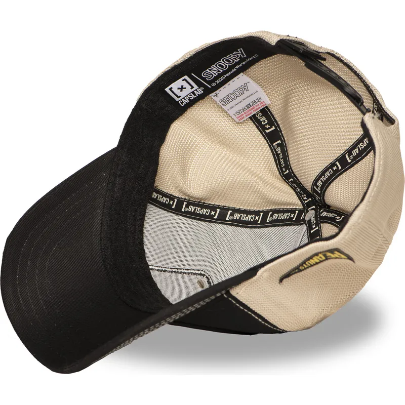 kepure-islenkta-juoda-snapback-pea6-naw6-snoopy-ir-carlis-braunas-zemes-riesutai-capslab