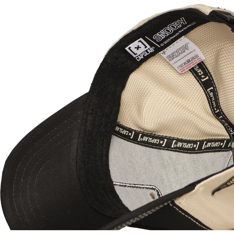 kepure-islenkta-juoda-snapback-pea6-naw6-snoopy-ir-carlis-braunas-zemes-riesutai-capslab