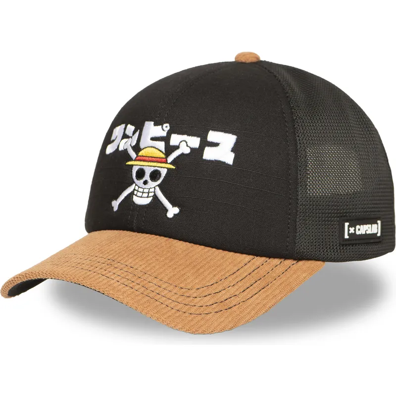 czapka-trucker-czarna-i-brazowa-straw-hat-pirates-op6-one-one-piece-od-capslab