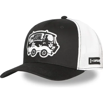 Kepurė išlenkta vilkikas juoda snapback The Mystery Machine Scooby-Doo Capslab