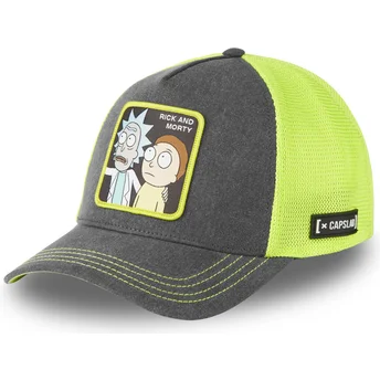Kepurė išlenkta vilkikas pilka snapback Rick REM6 LOO Rick ir Morty Rick and Morty Capslab