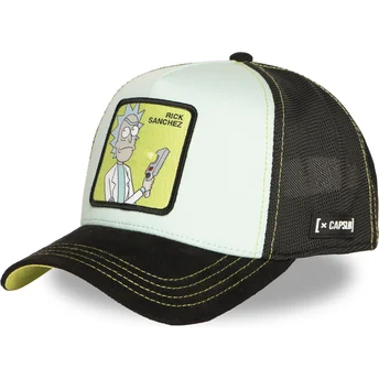 Gorra trucker azul y negra Rick Sanchez REM6 GUN Rick y Morty de Capslab