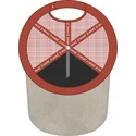 czapka-trucker-szara-i-czerwona-pea5-pea-peanuts-od-capslab