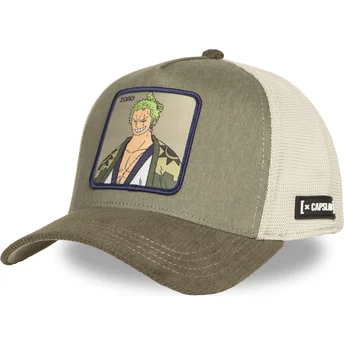 Czapka trucker zielono-beżowa Roronoa Zoro OP6 ZOR One Piece od Capslab