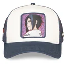 cap-islenkta-white-snapback-sasuke-uchiha-naruto-capslab