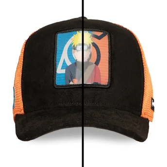 Czapka trucker czarno-pomarańczowa Naruto Uzumaki NS5 SAG Naruto od Capslab
