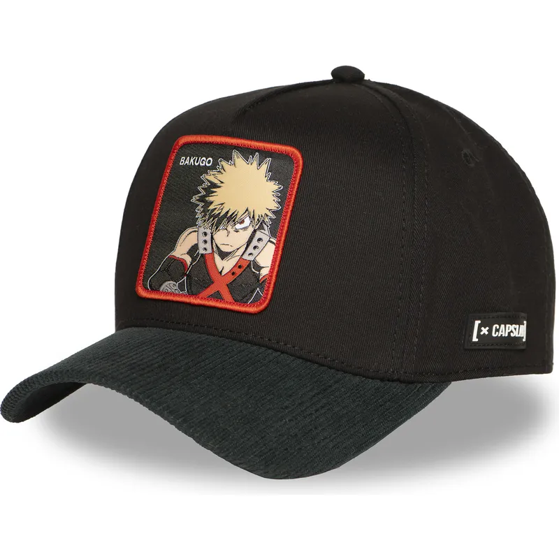 kepure-islenkta-juoda-snapback-mha2-bak-katsuki-bakugo-my-hero-academia-capslab kepure-islenkta-juoda-snapback-mha2-bak-katsuki-bakugo-my-hero-academia-capslab