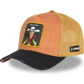 Czapka trucker pomarańczowo-czarna Lucky Luke LCK2 LOB od Capslab