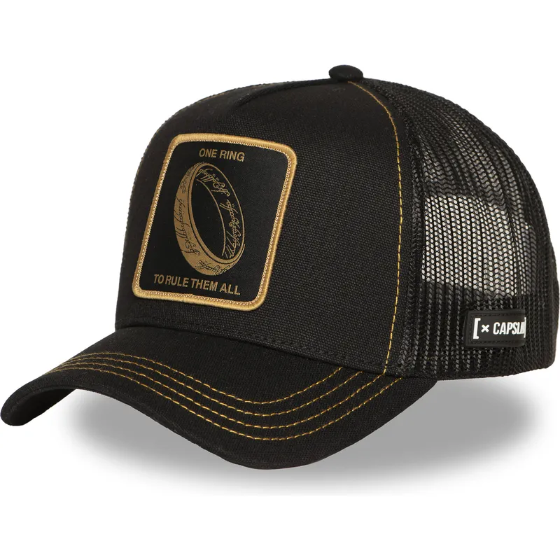 kepure-islenkta-vilkikas-juoda-snapback-anillo-unico-lotr-rin-el-senor-vienas-ziedas-the-lord-of-the-rings-capslab