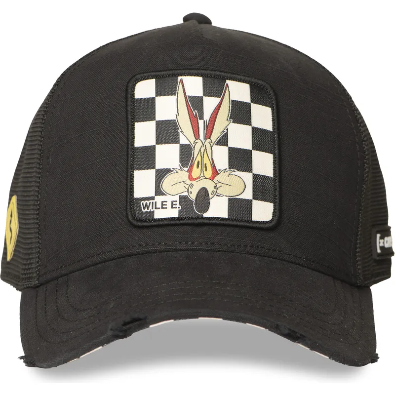kepure-islenkta-juoda-snapback-loo12-wil-kojotas-looney-tunes-capslab