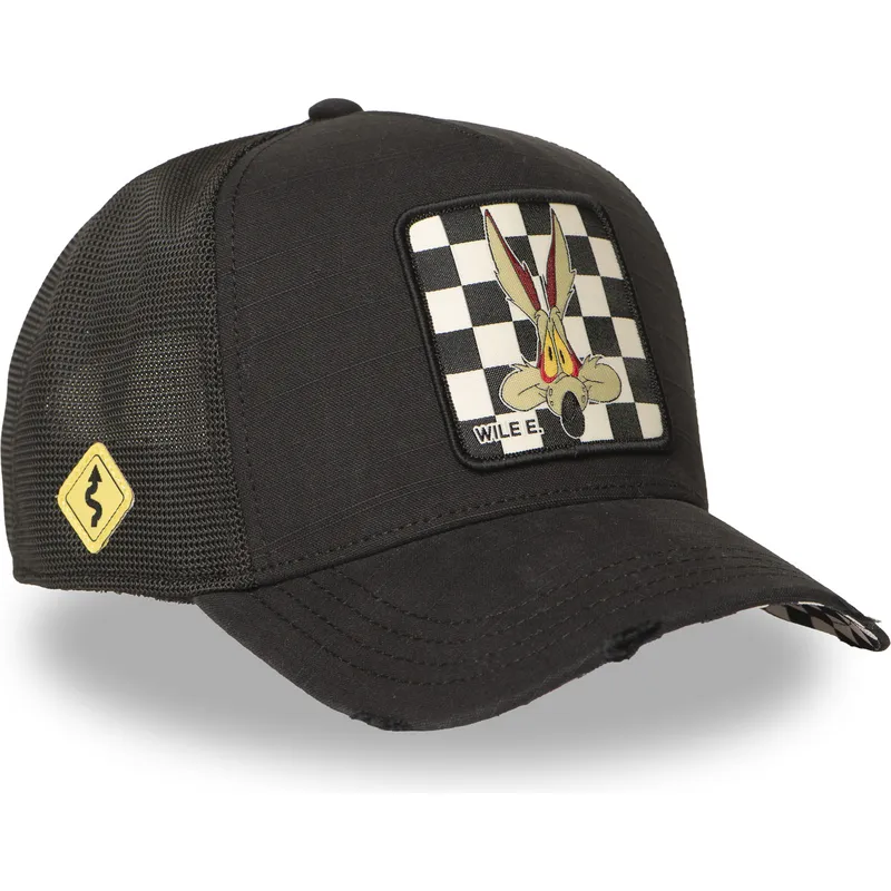 kepure-islenkta-juoda-snapback-loo12-wil-kojotas-looney-tunes-capslab
